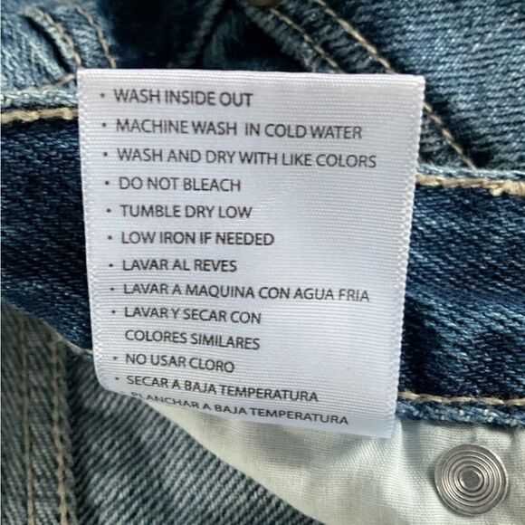 KanCan Pam Mid Rise Ripped Boyfriend Jeans Destroyed MediumWash - Picture 8 of 9